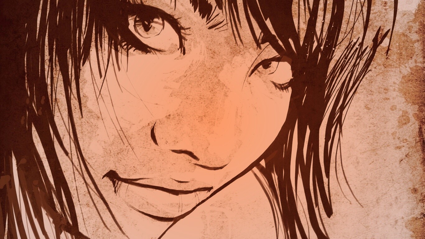 Оригинальный портрет азиатской девушки обои