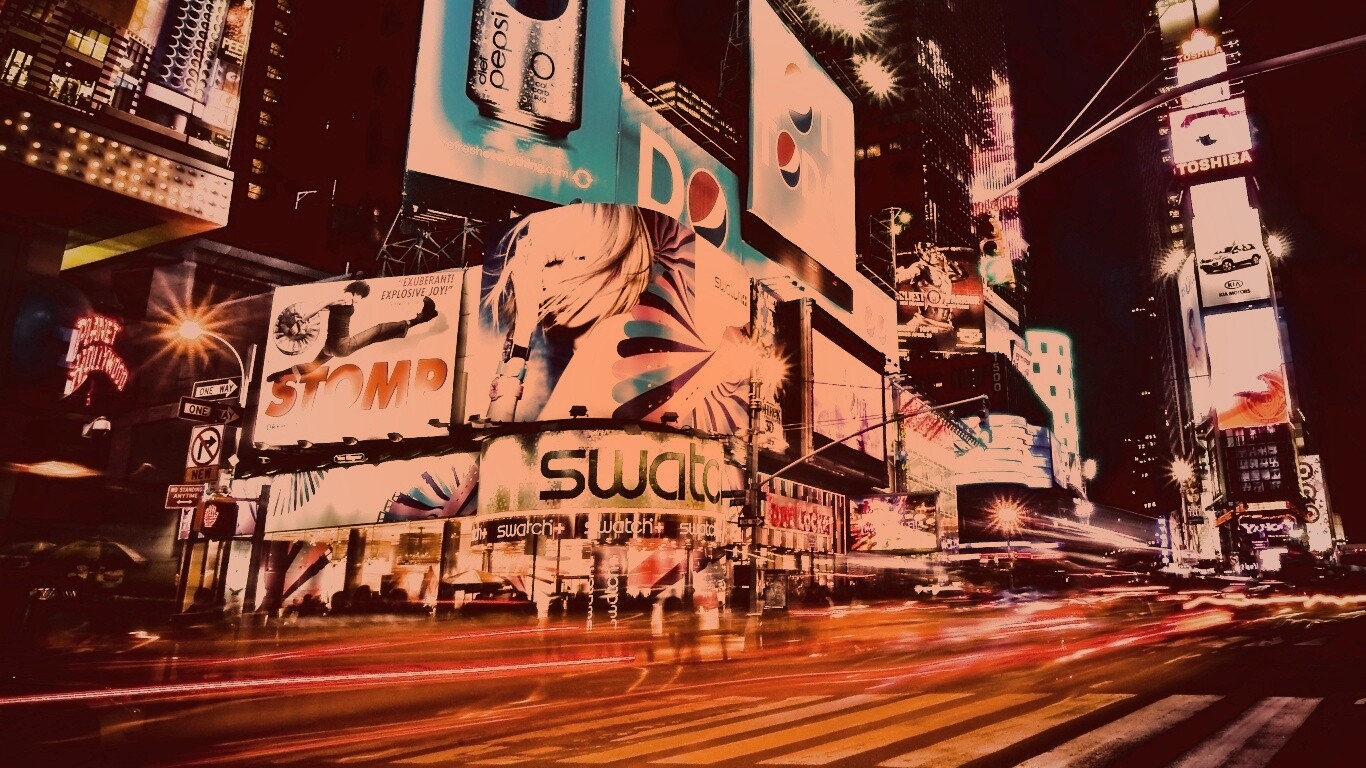 Огни мегаполиса обои