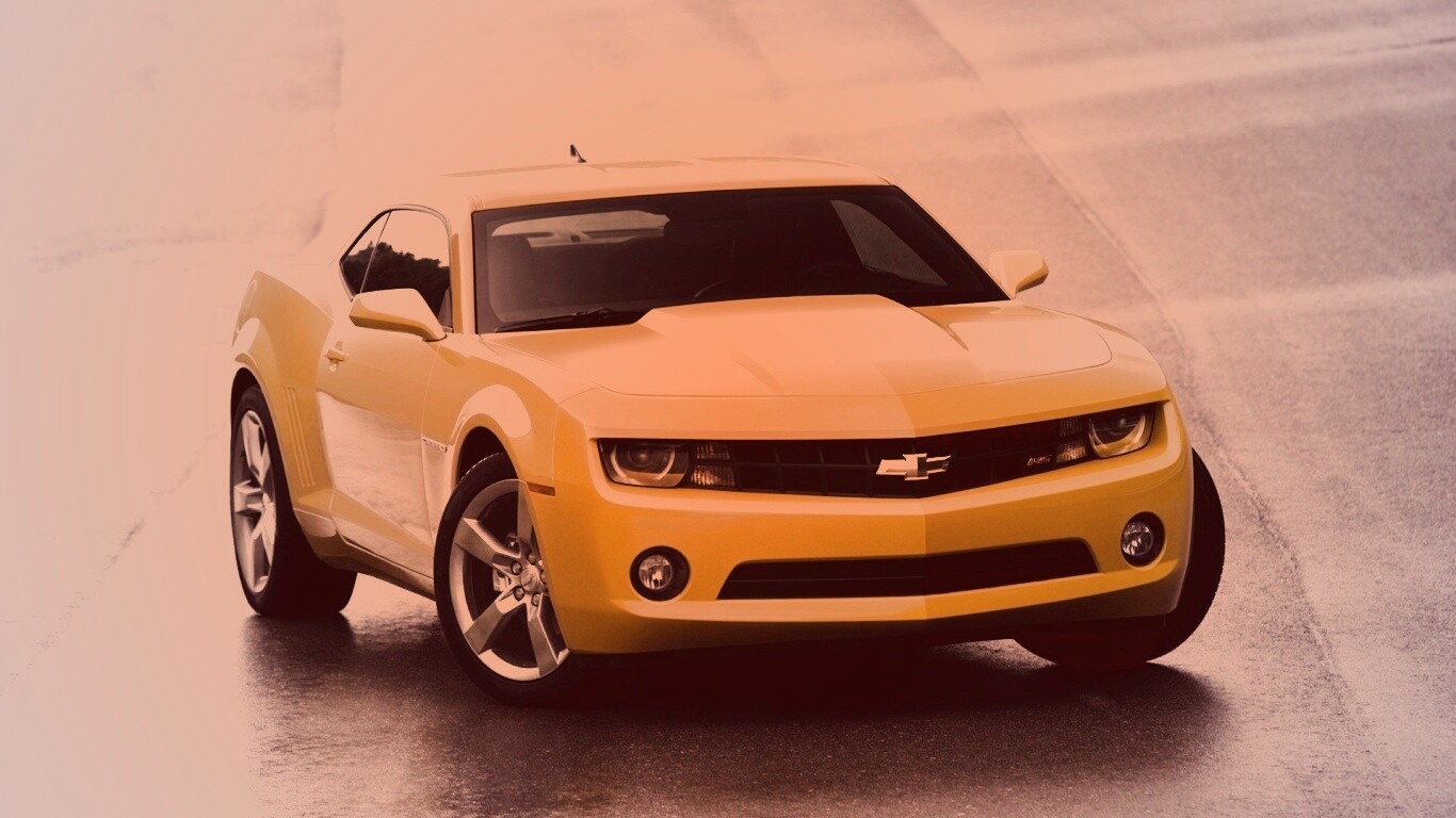 Шевроле Камаро на трассе обои