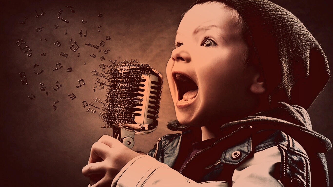 Экспрессивный певец обои