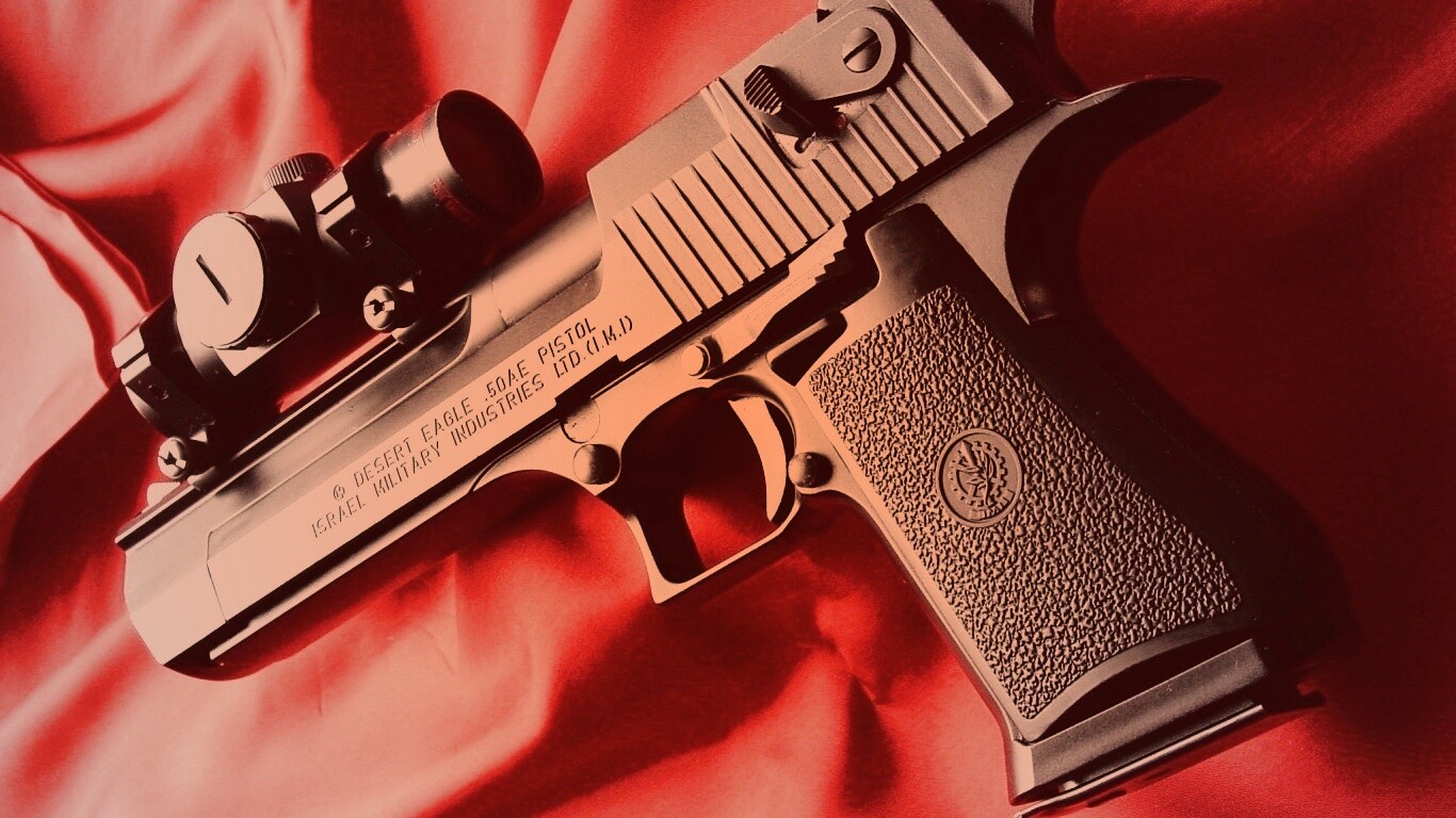 Пистолет Desert Eagle с прицелом обои