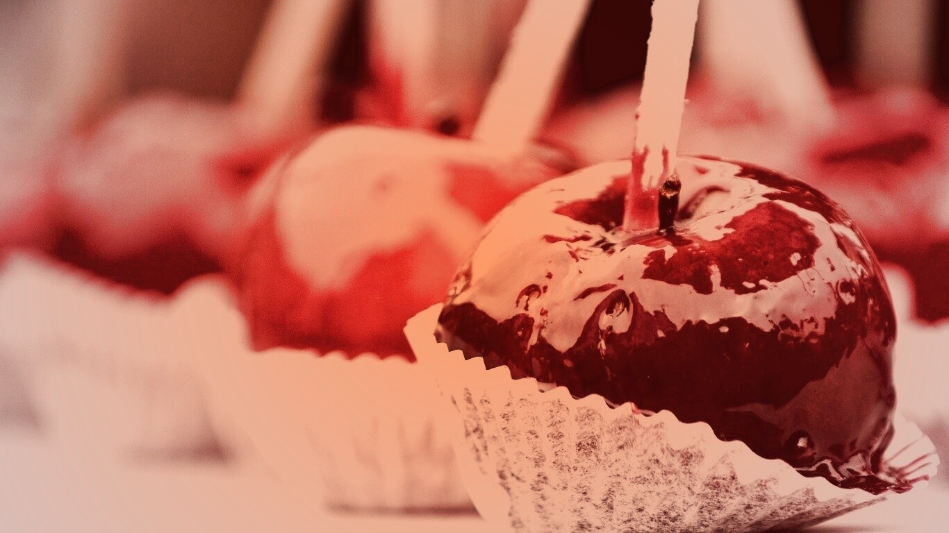 Яблочко в карамели обои