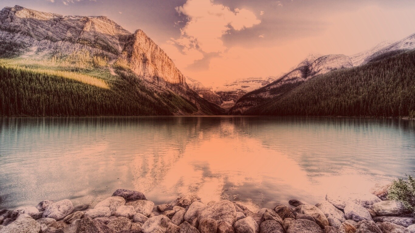Горное озеро обои