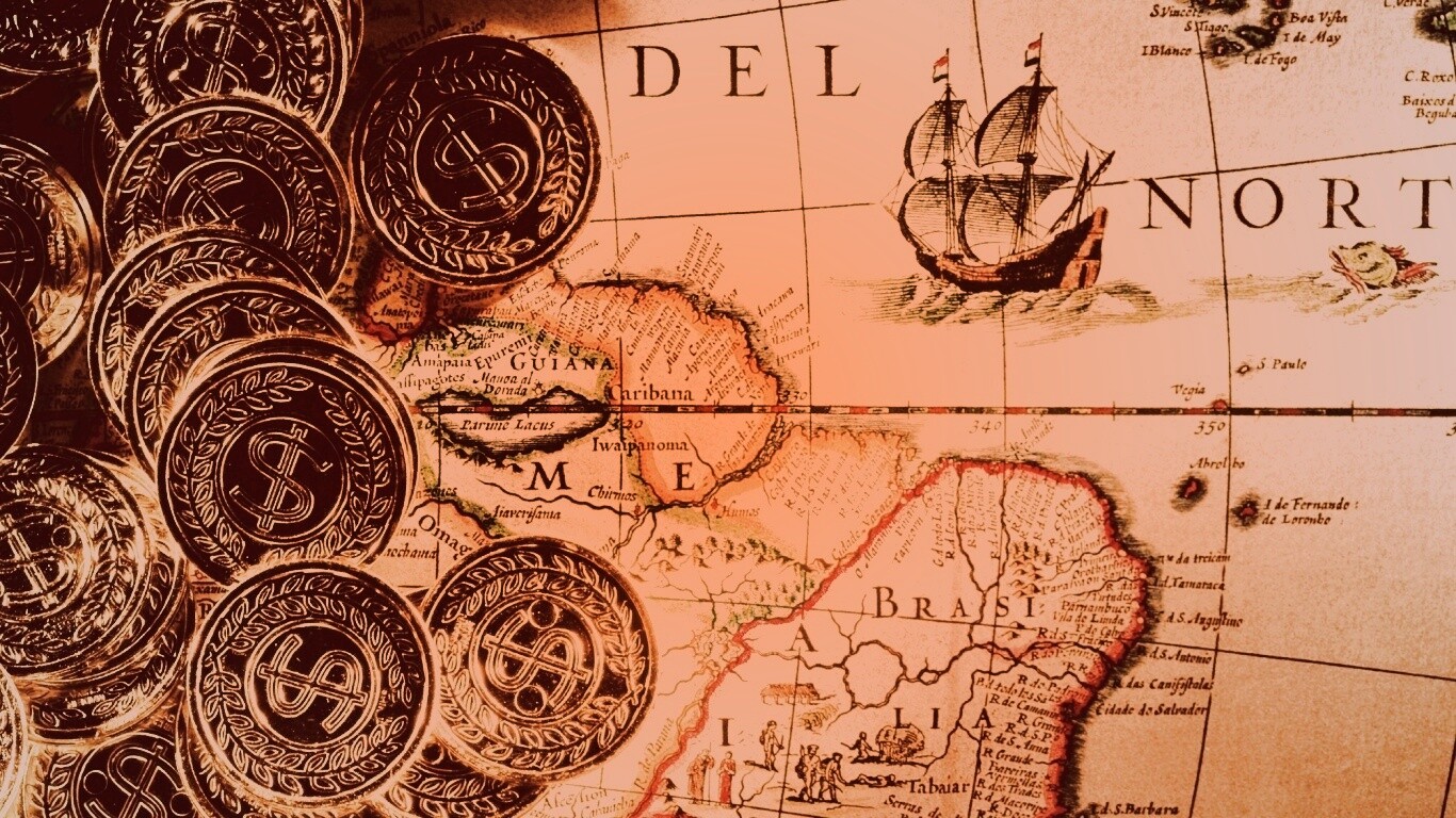 Деньги и карта сокровищ обои