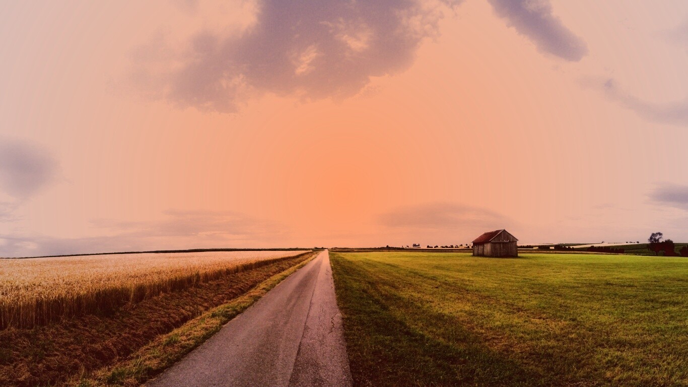 Сельский пейзаж обои