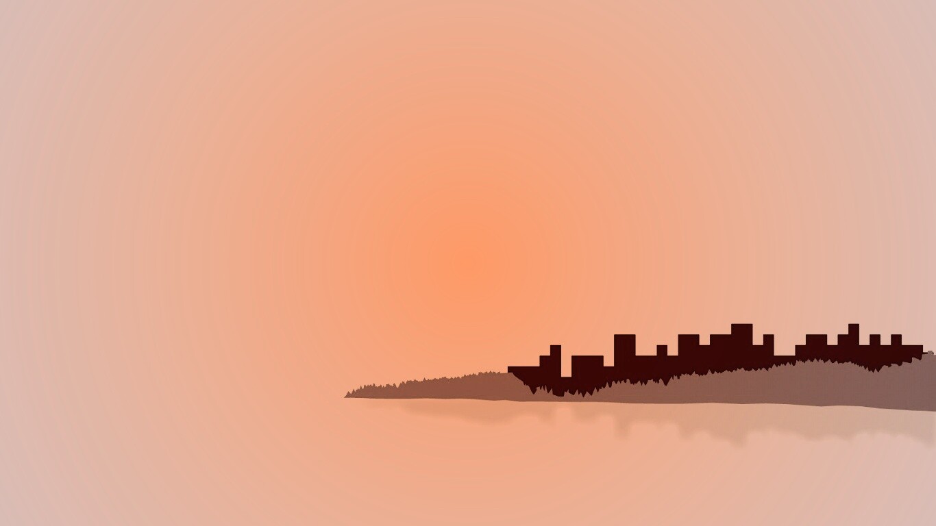 Векторный город обои