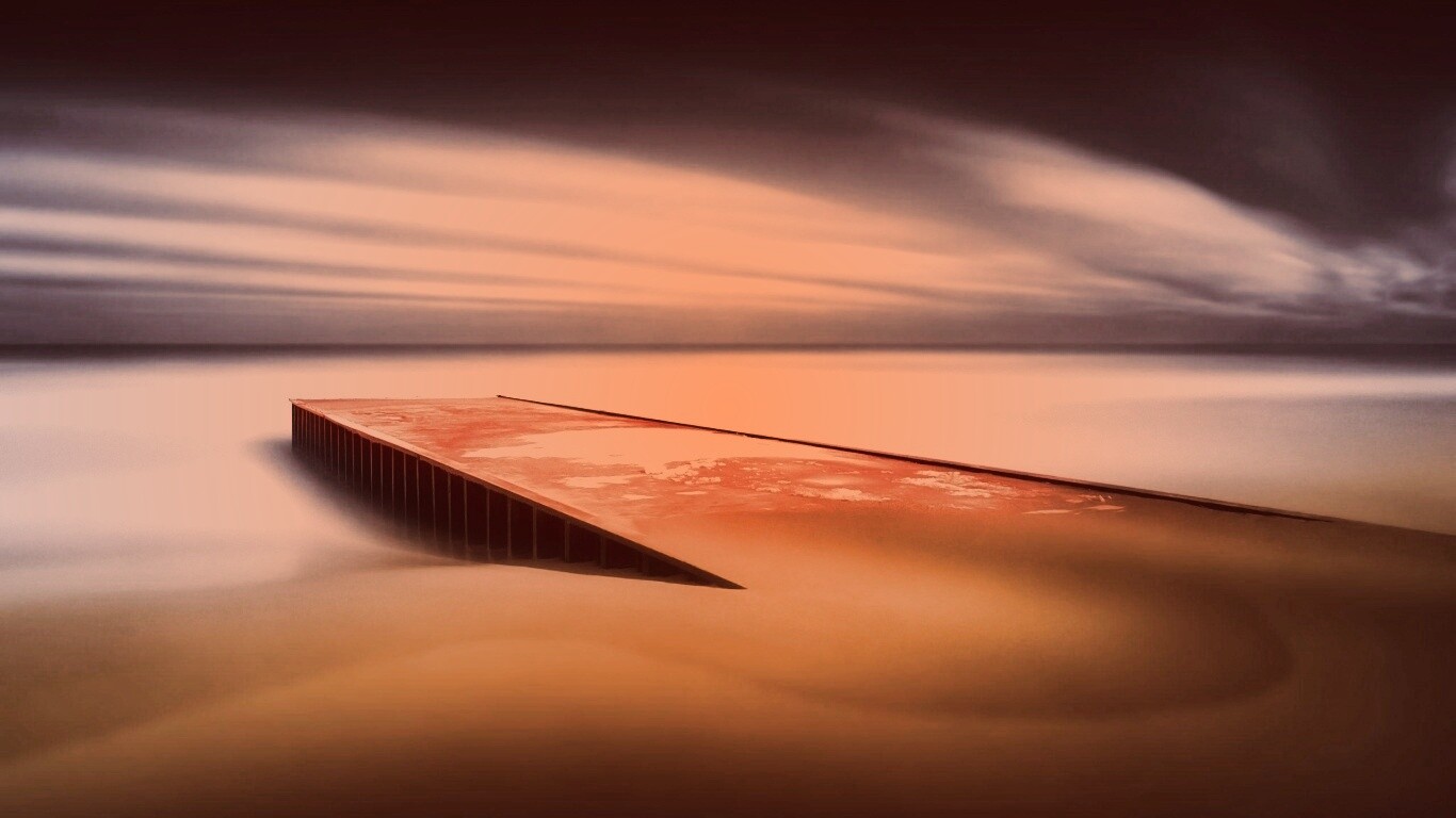 Пирс на пляже обои