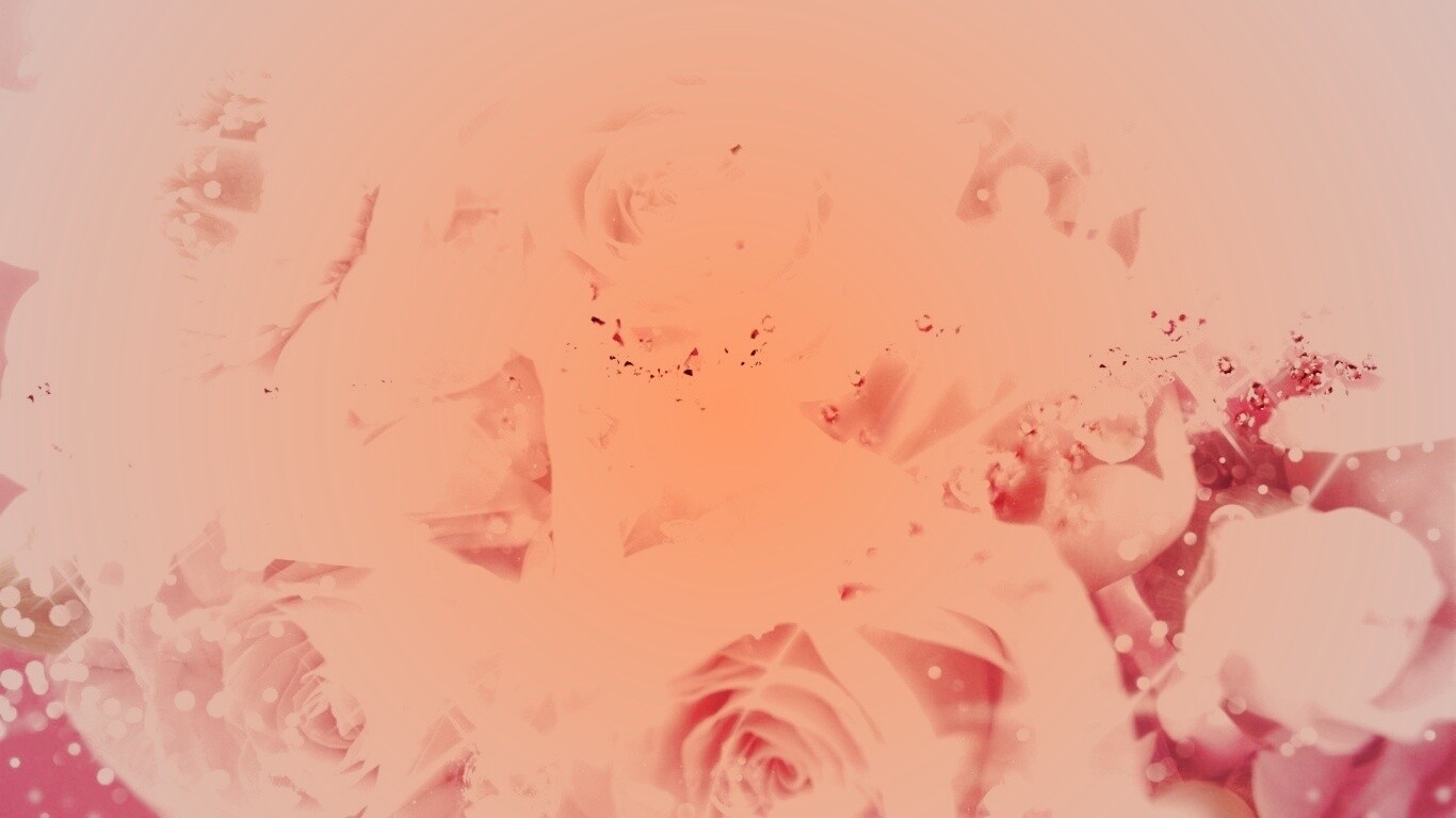 Розово-розовая абстракция с цветами обои