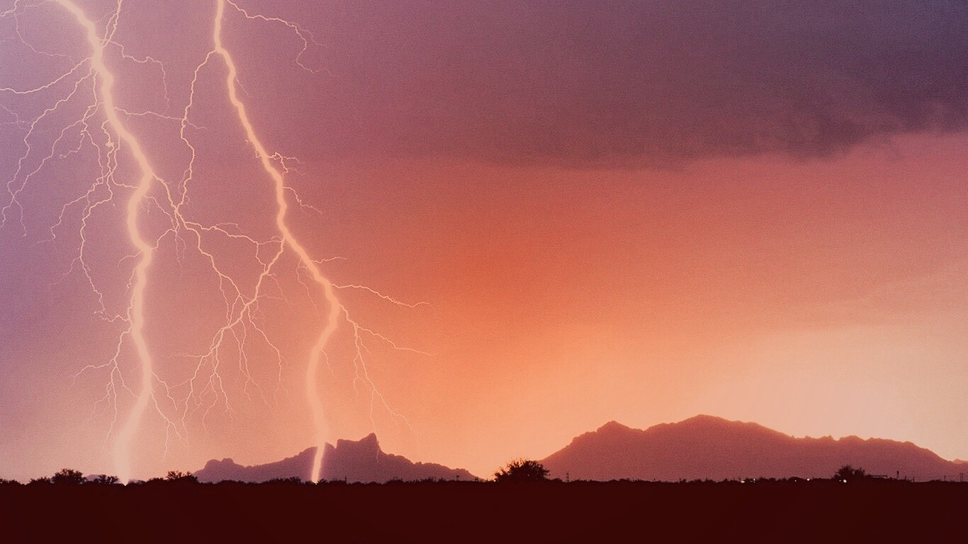 Двойная молния обои