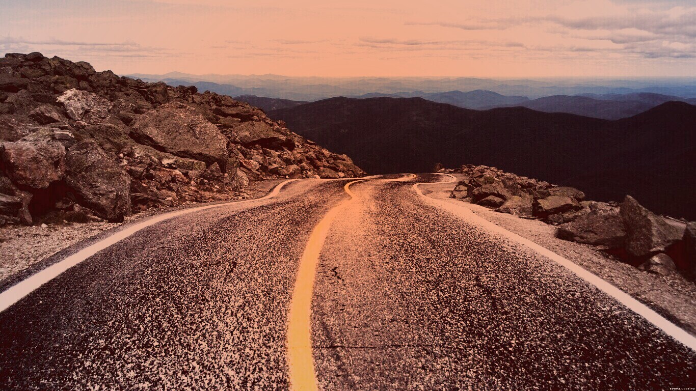 Горная дорога обои