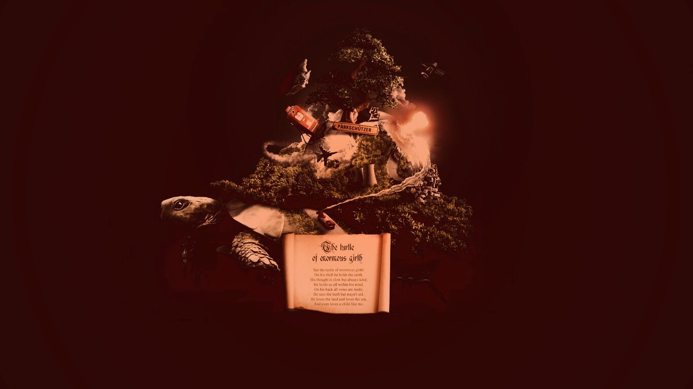 Огромная в обхвате черепаха обои