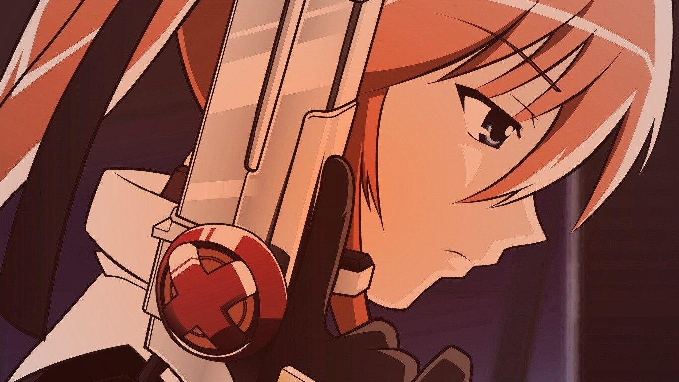 Девушка с пистолетом обои