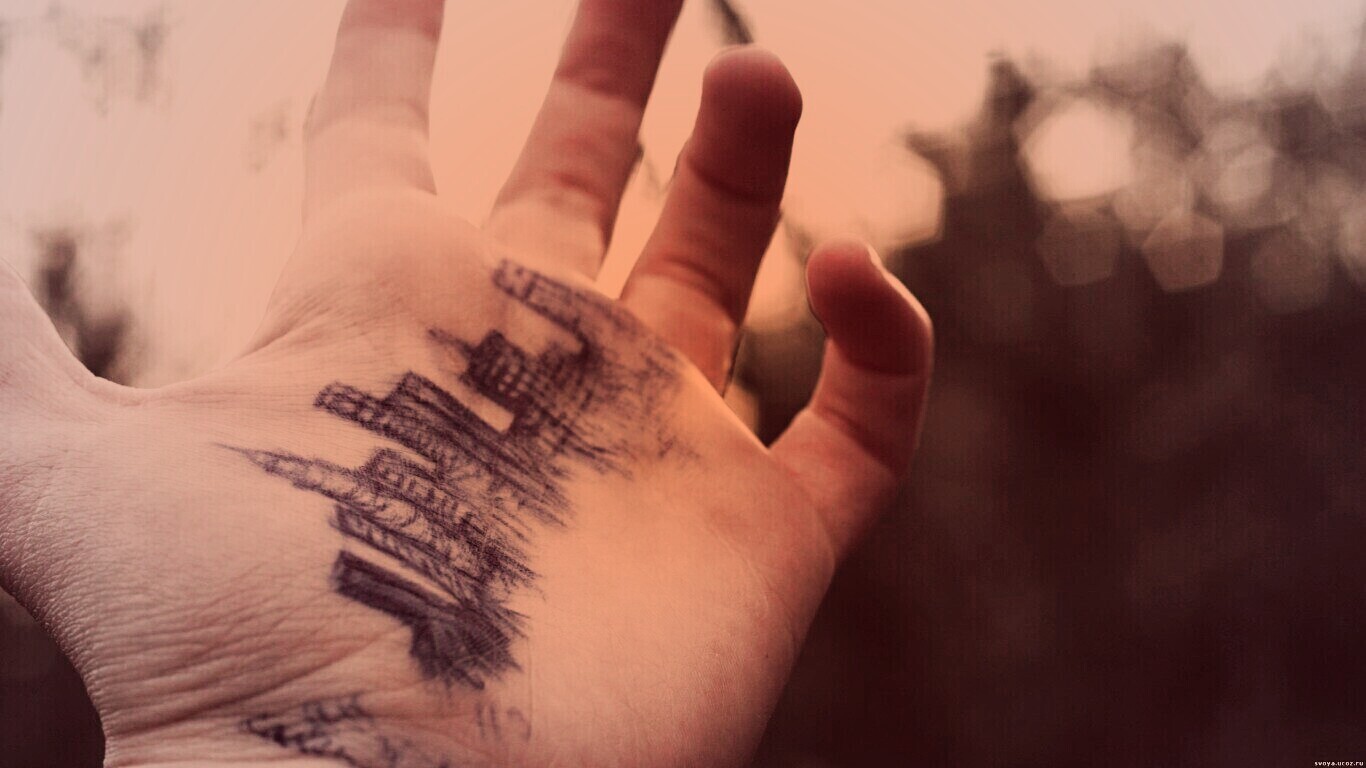 Город на ладони обои