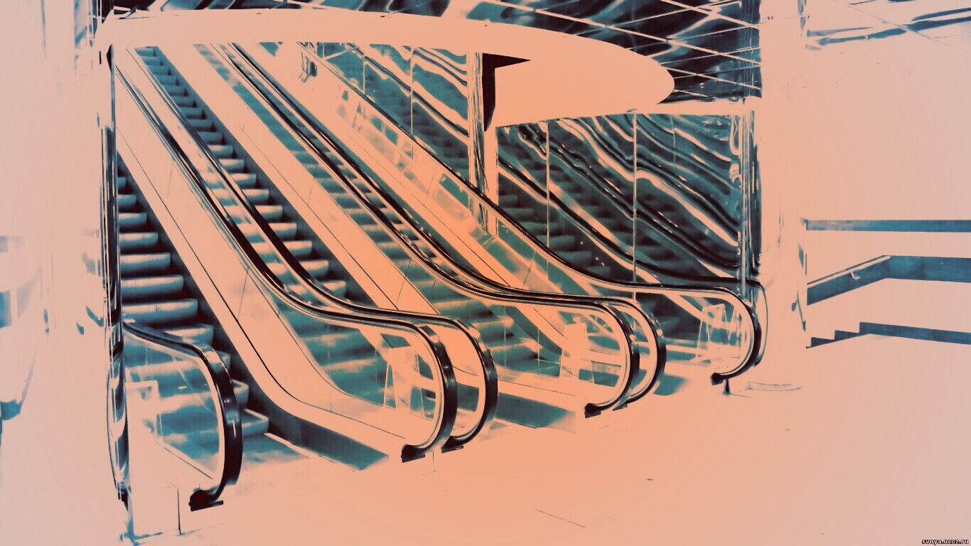 Современный эскалатор обои