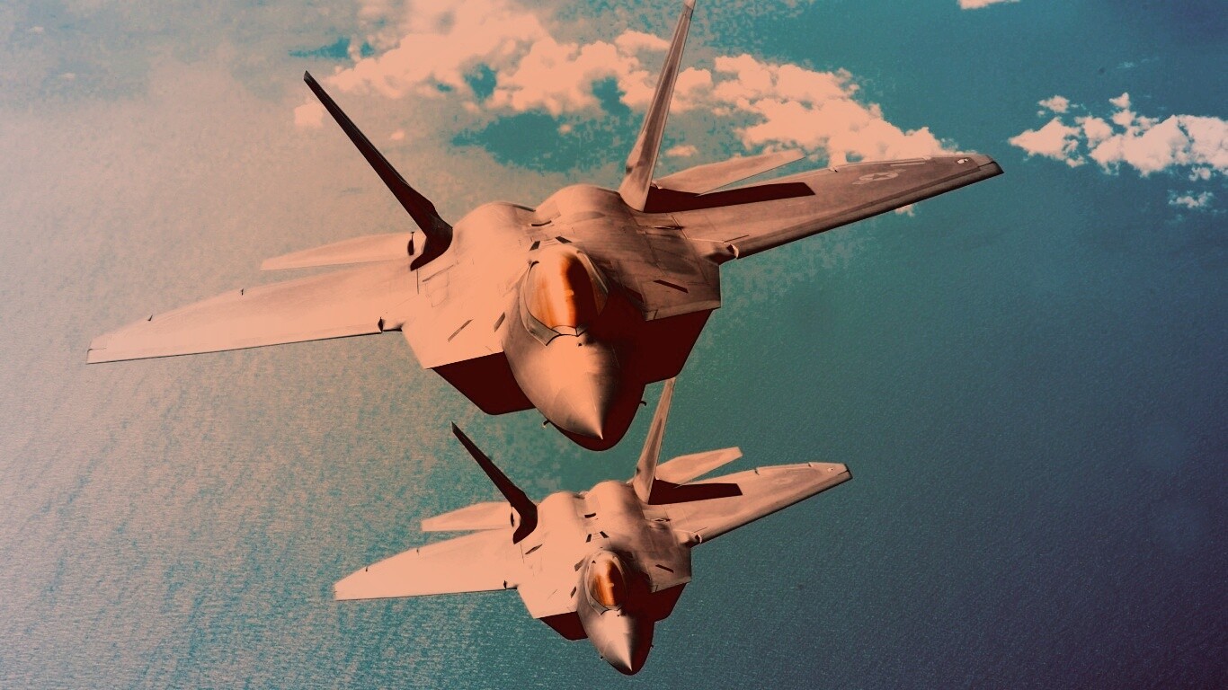 Истребители в небе обои