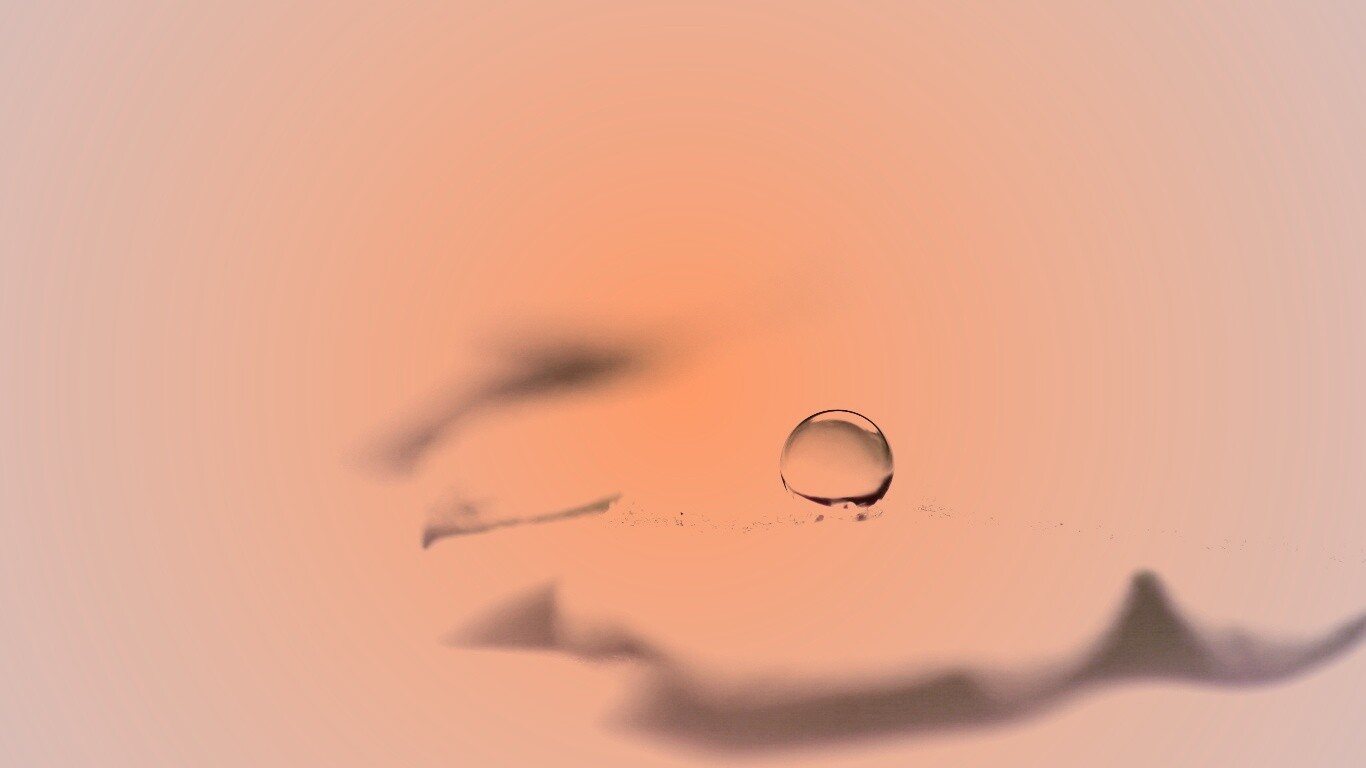 Капля на замёрзжем листе обои