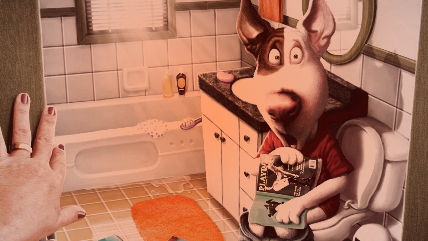 Мастурбирующий пес спалился обои