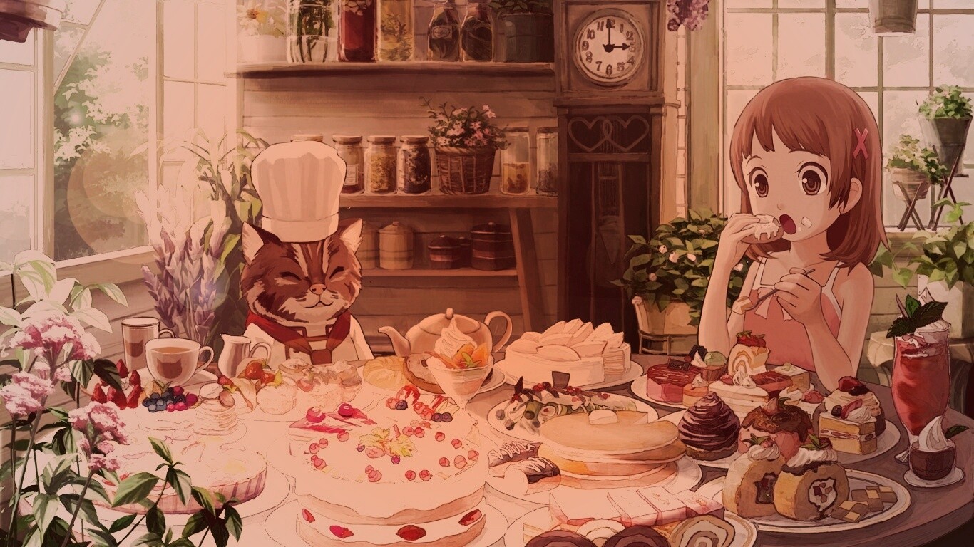 У кота повара обои