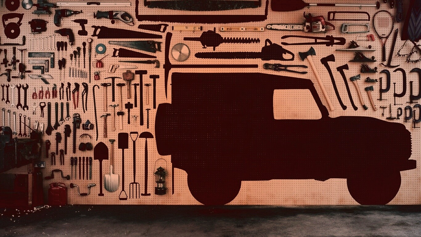 Типичный гараж обои