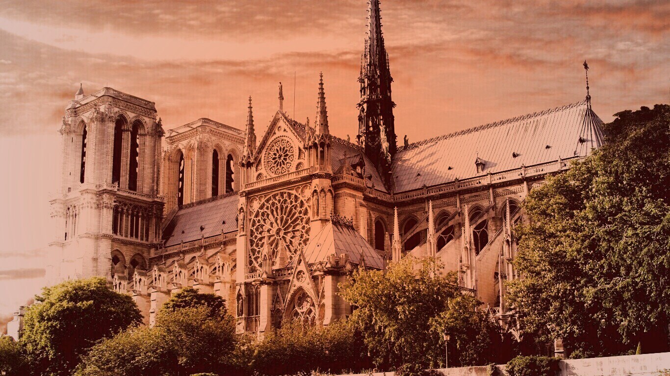 Собор парижской Богоматери обои