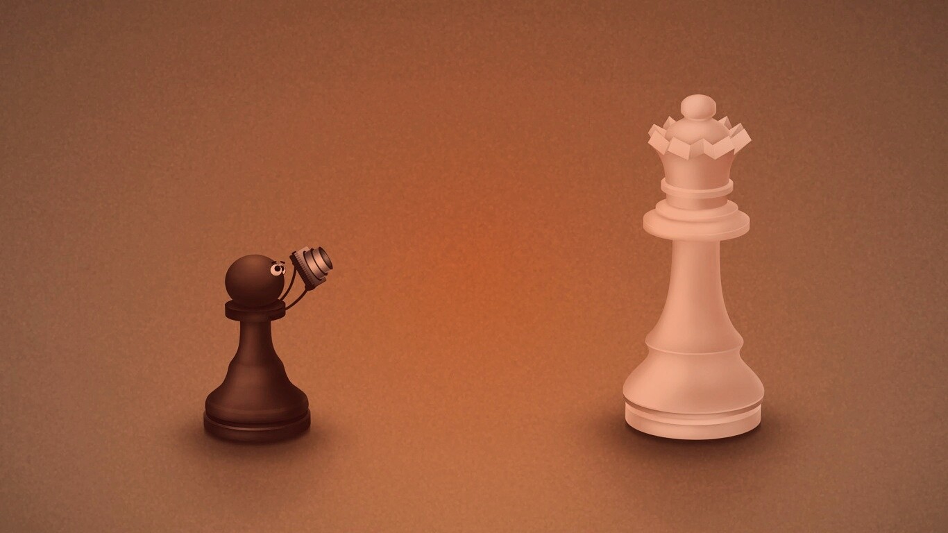 Пешка фотографирует короля обои