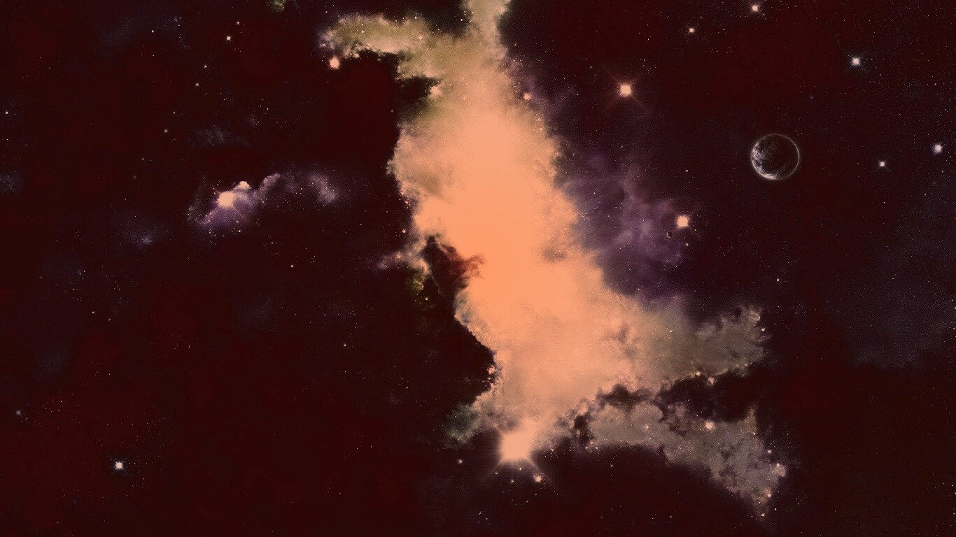 Туманность в далёком космосе обои