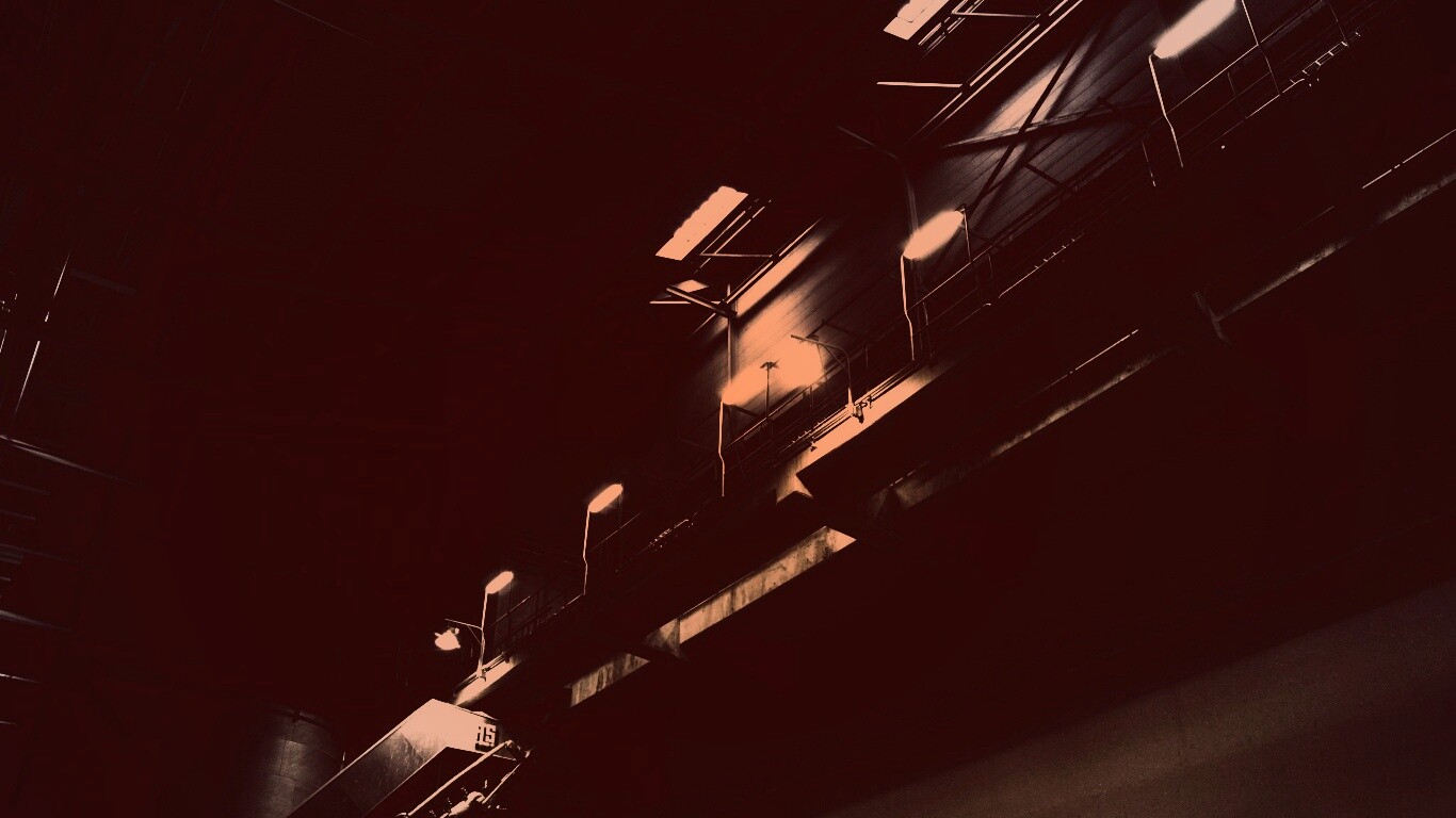 Платформа ночью обои