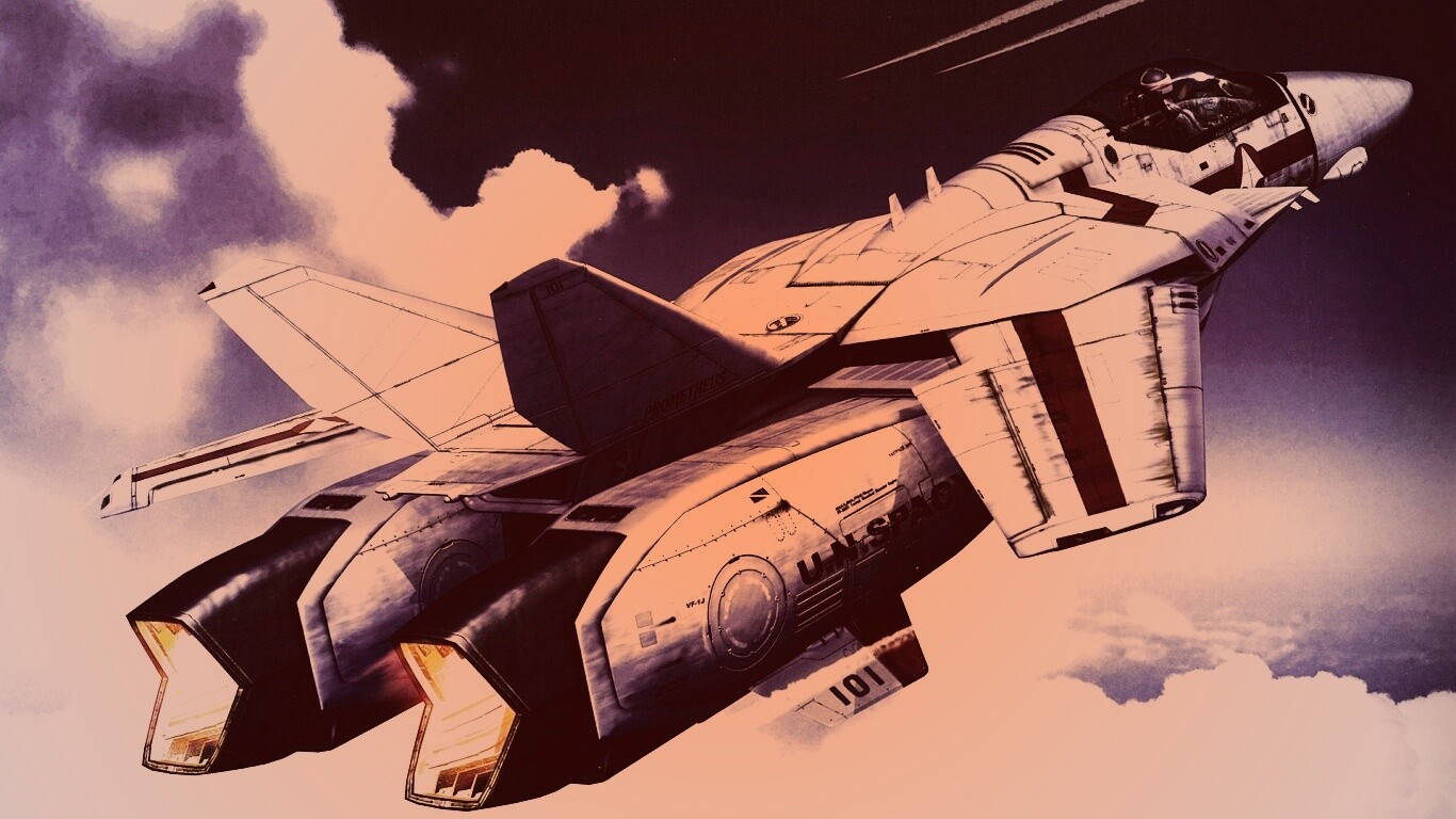 Реактивный самолёт будущего обои