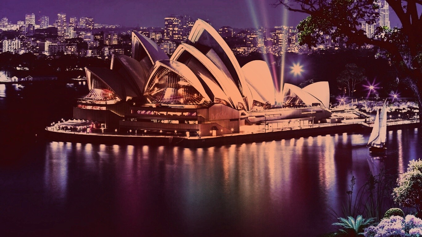Здание оперного театра в Сиднее обои