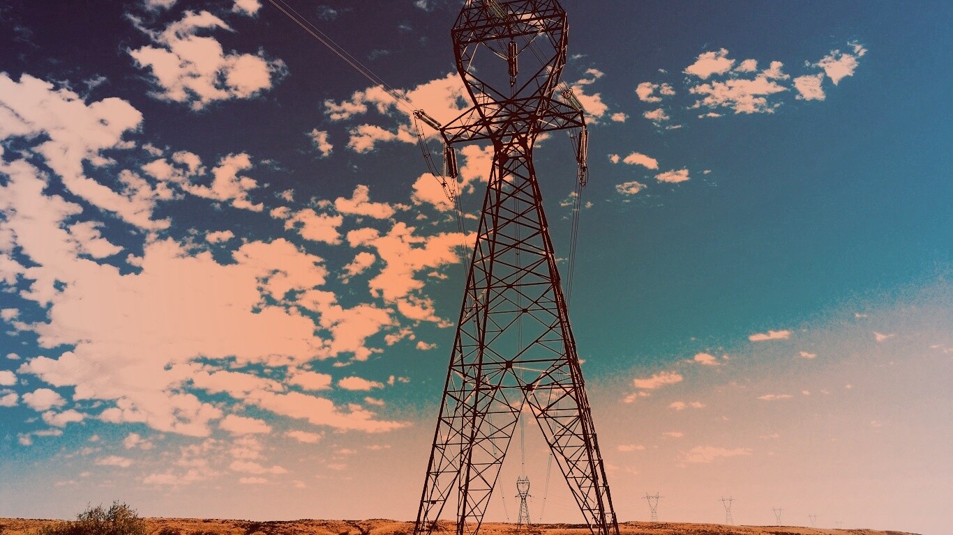 Линии электро передач обои