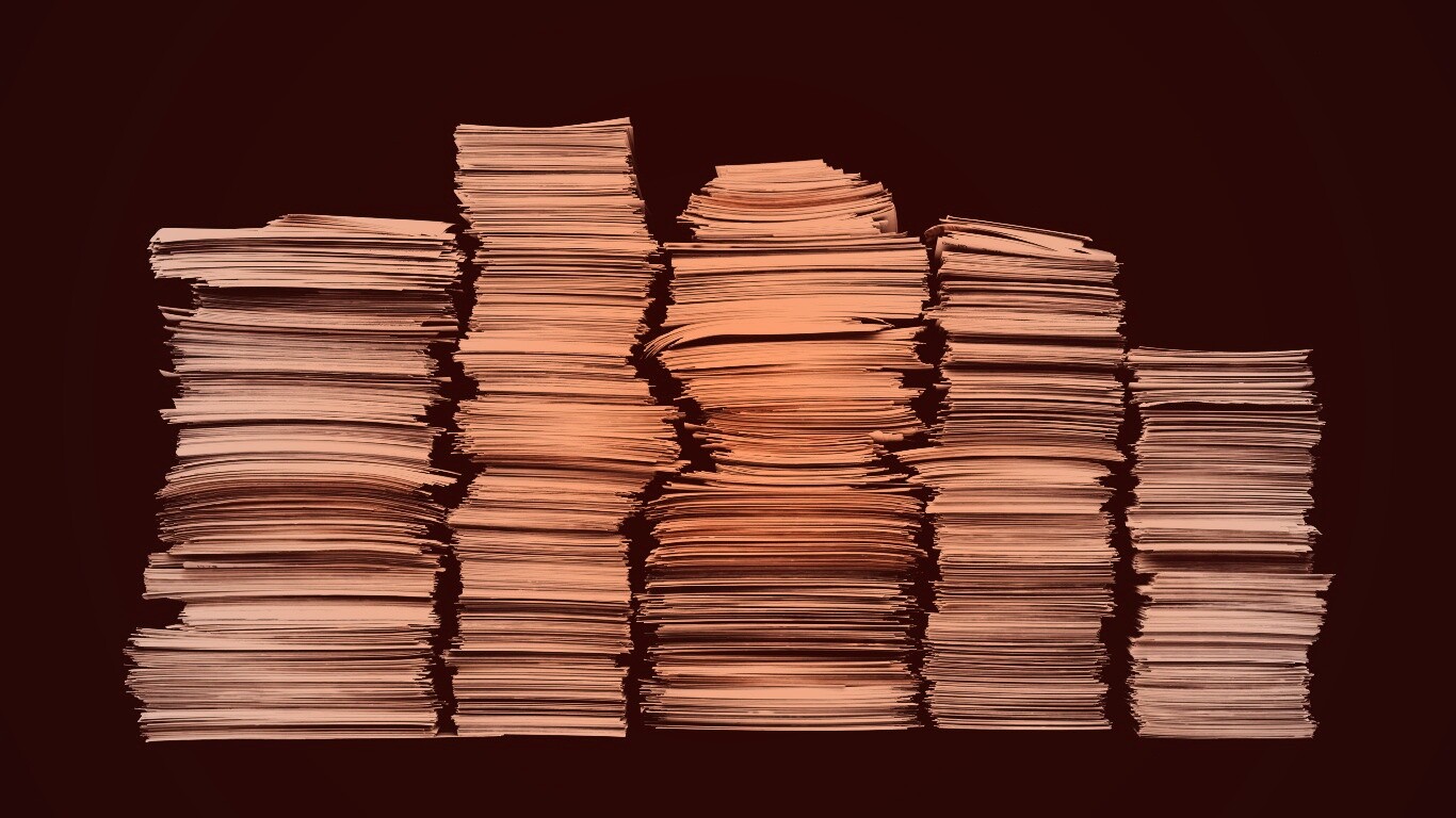 Стопки листов бумаги обои