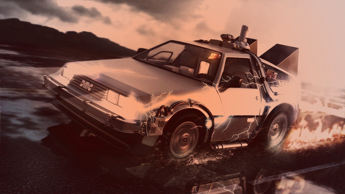 Машина времени обои