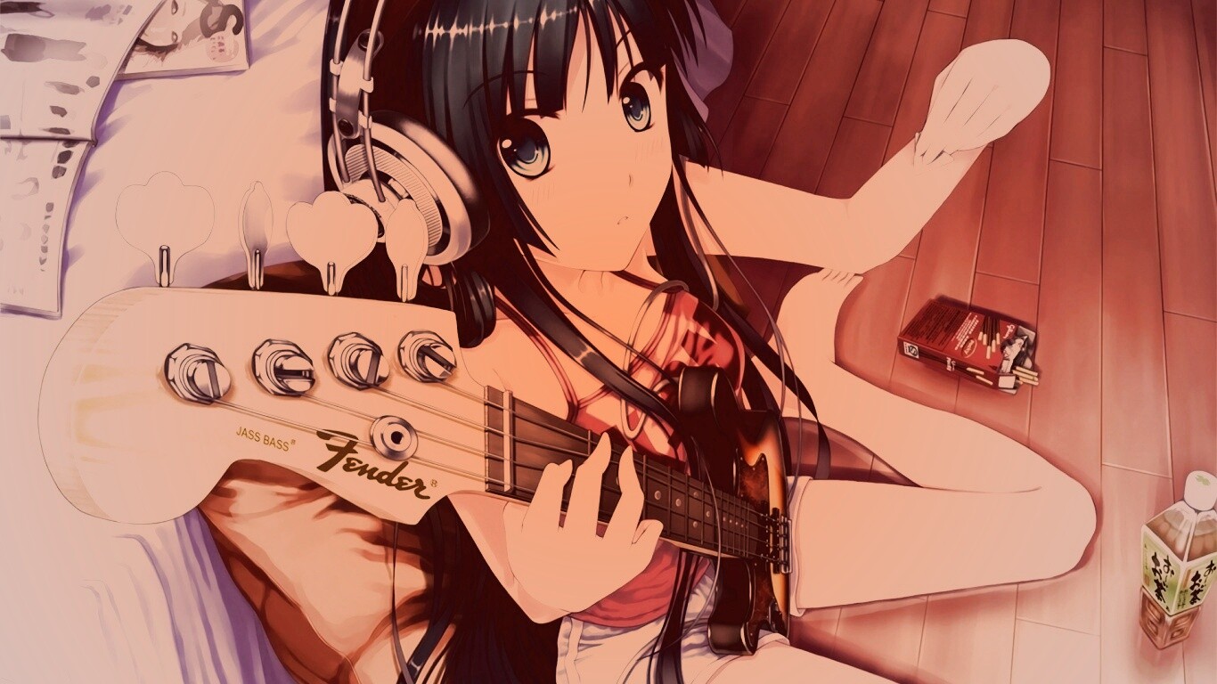 Лоли с гитарой обои