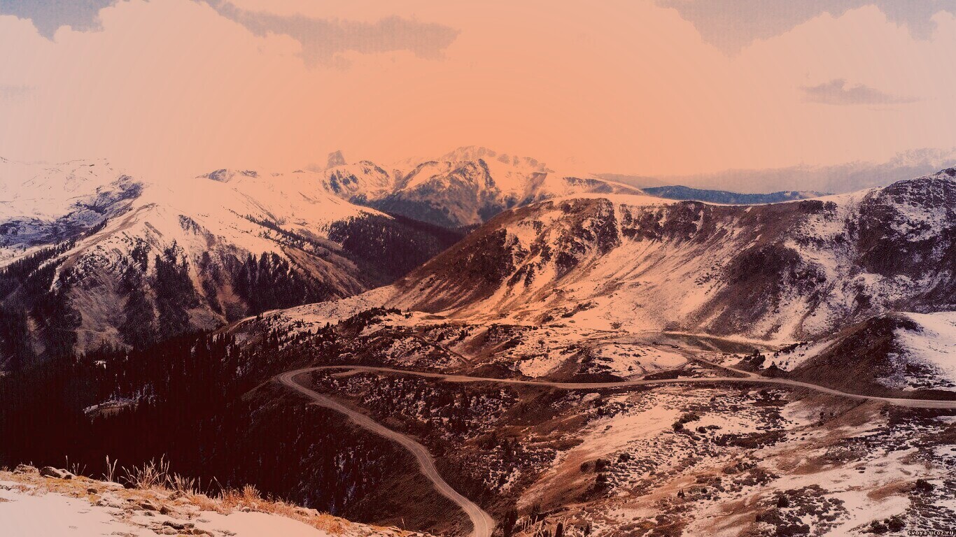 Горная дорога обои