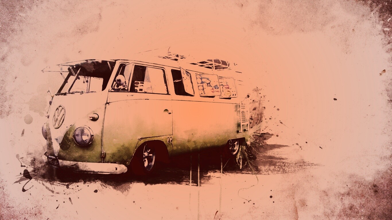 Фольксваген 56 года - лучший фургон для путешествий обои