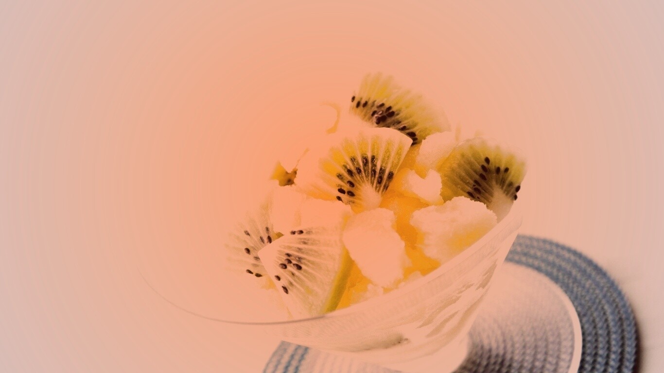 Мороженое с киви обои