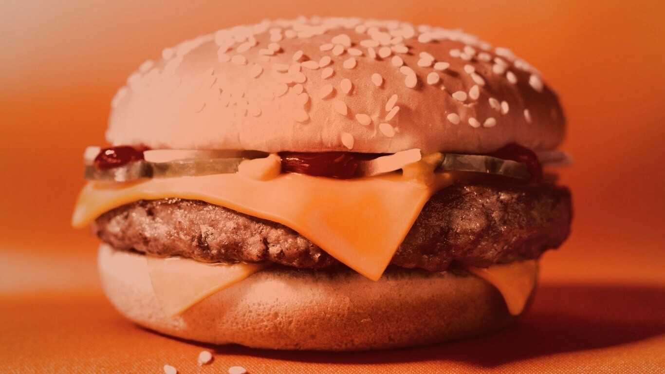 Сочный чизбургер обои
