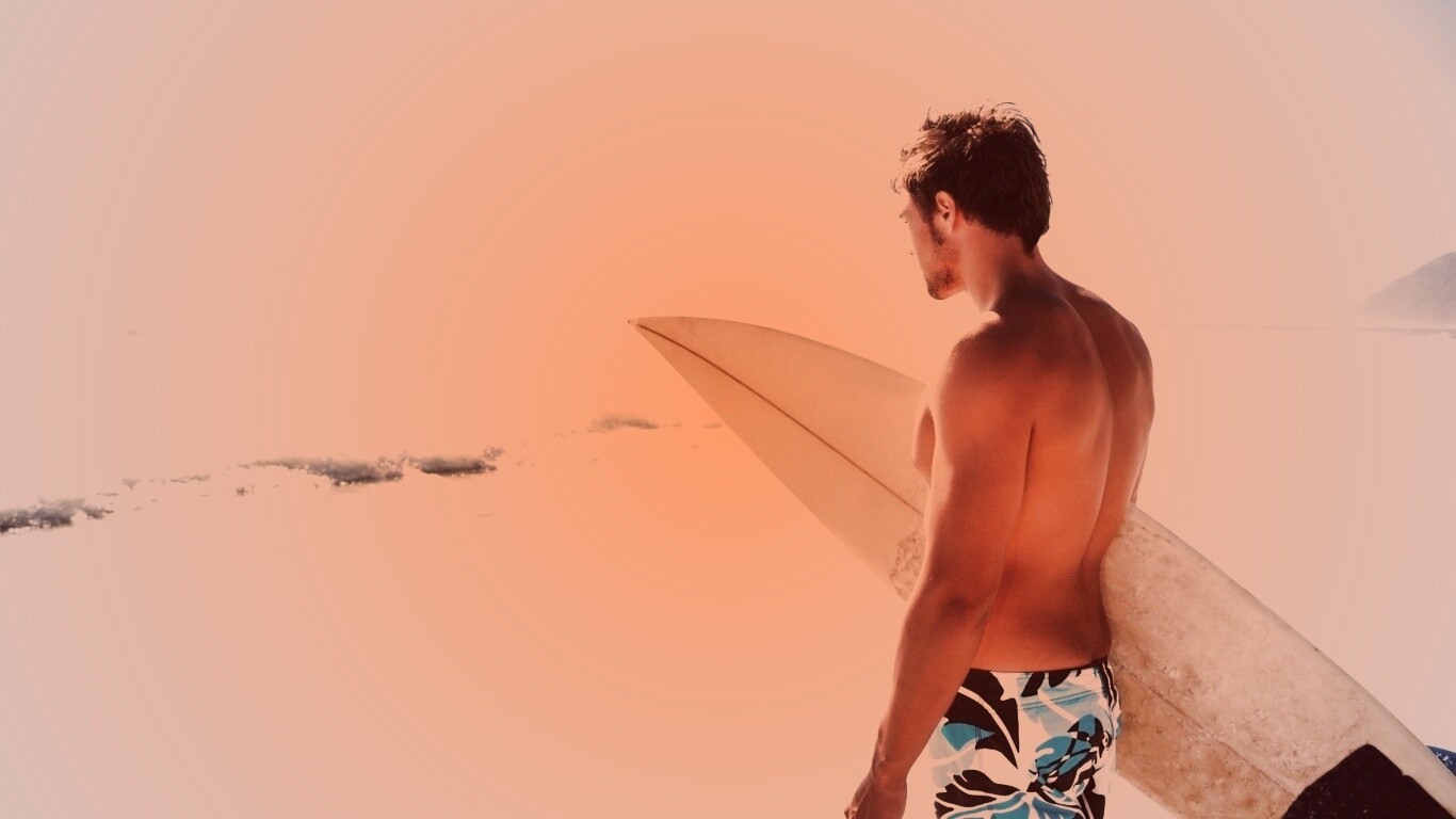 Собирается оседлать волну обои