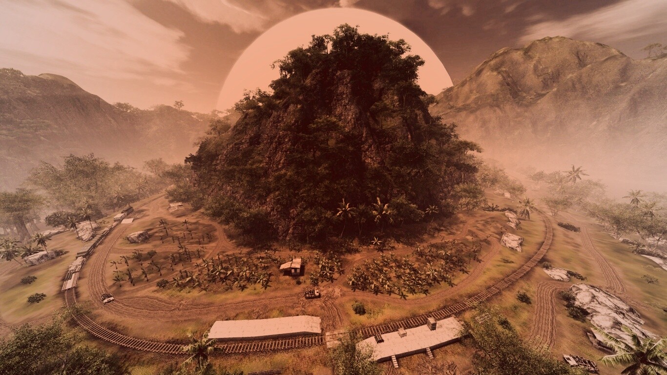 Железная дорога в тропиках из Crysis обои