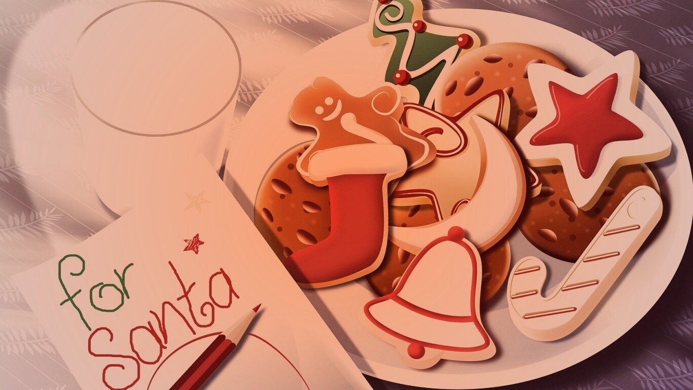 Сладости для санты обои