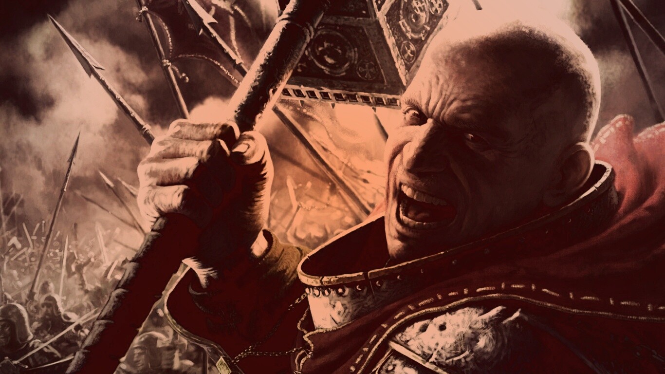 Воин с боевым молотом обои