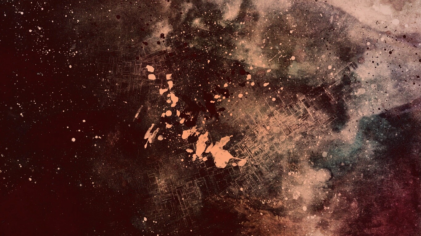 Паттер из красок и штрихов обои