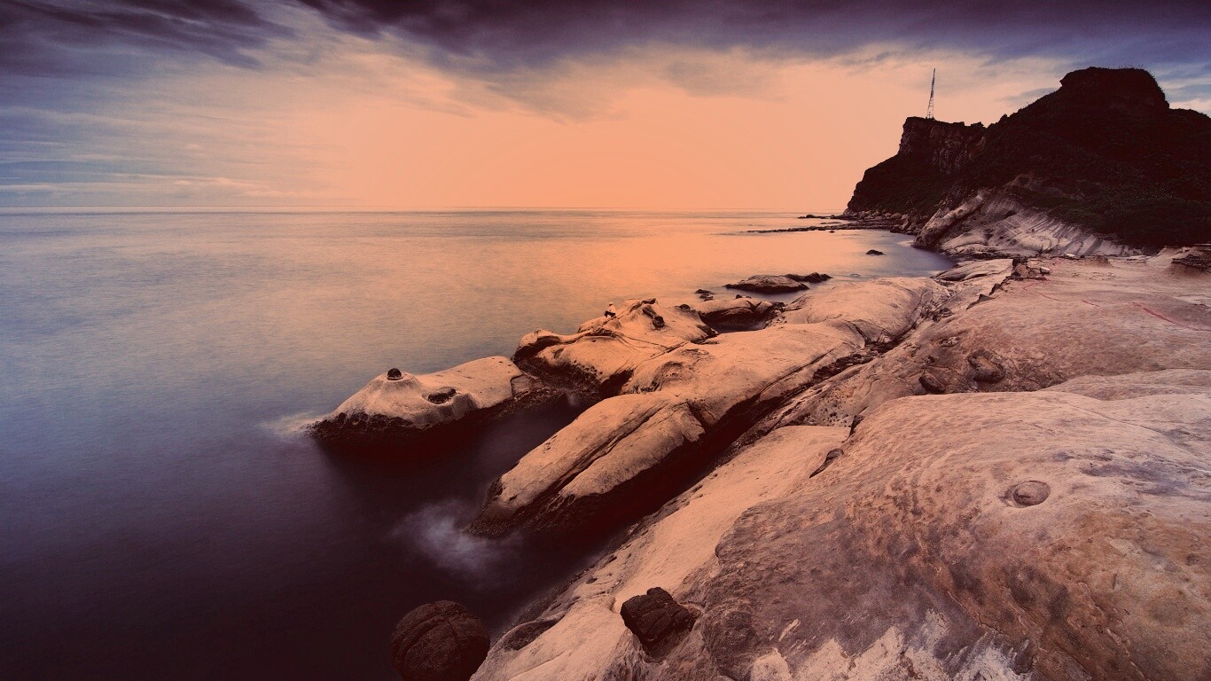 Замерзший мыс где-то там обои