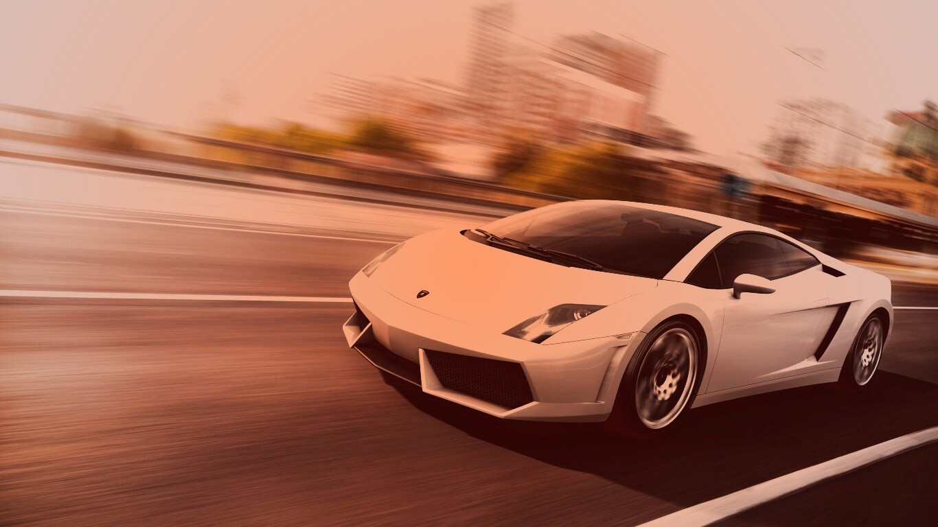 Серый Ламборджини обои