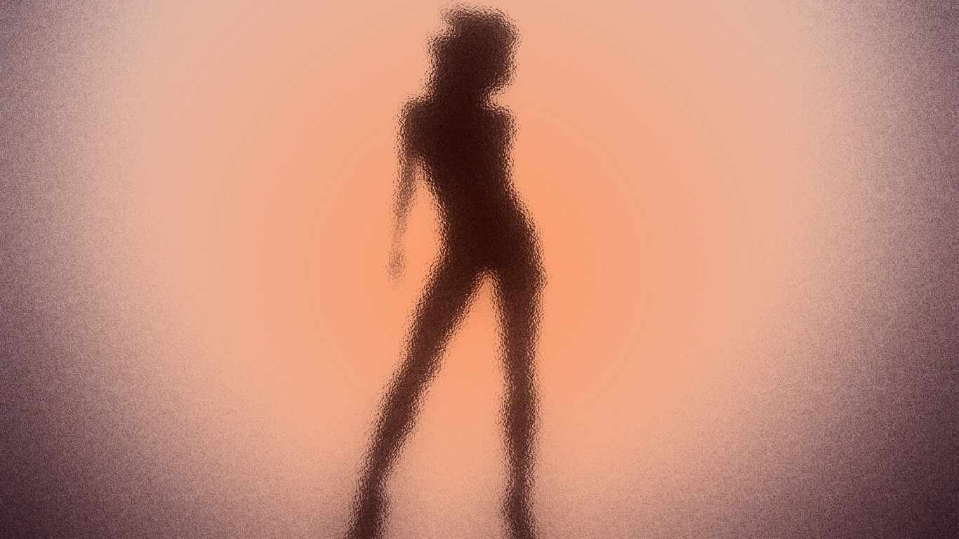 Женский силуэт обои