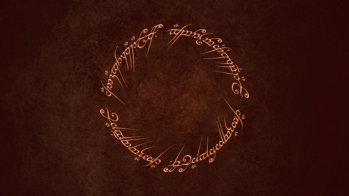 Кольцо всевластья - узор обои