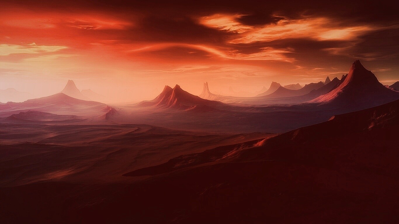 Инопланетный ландшафт обои