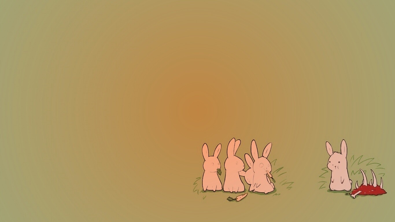 Заяц-каннибал обои