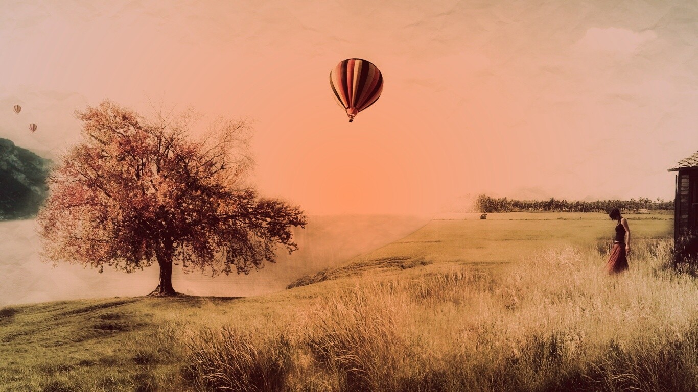 Умиротворенный коллаж обои