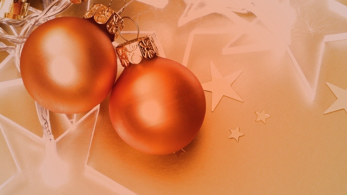 Елочные игрушки обои